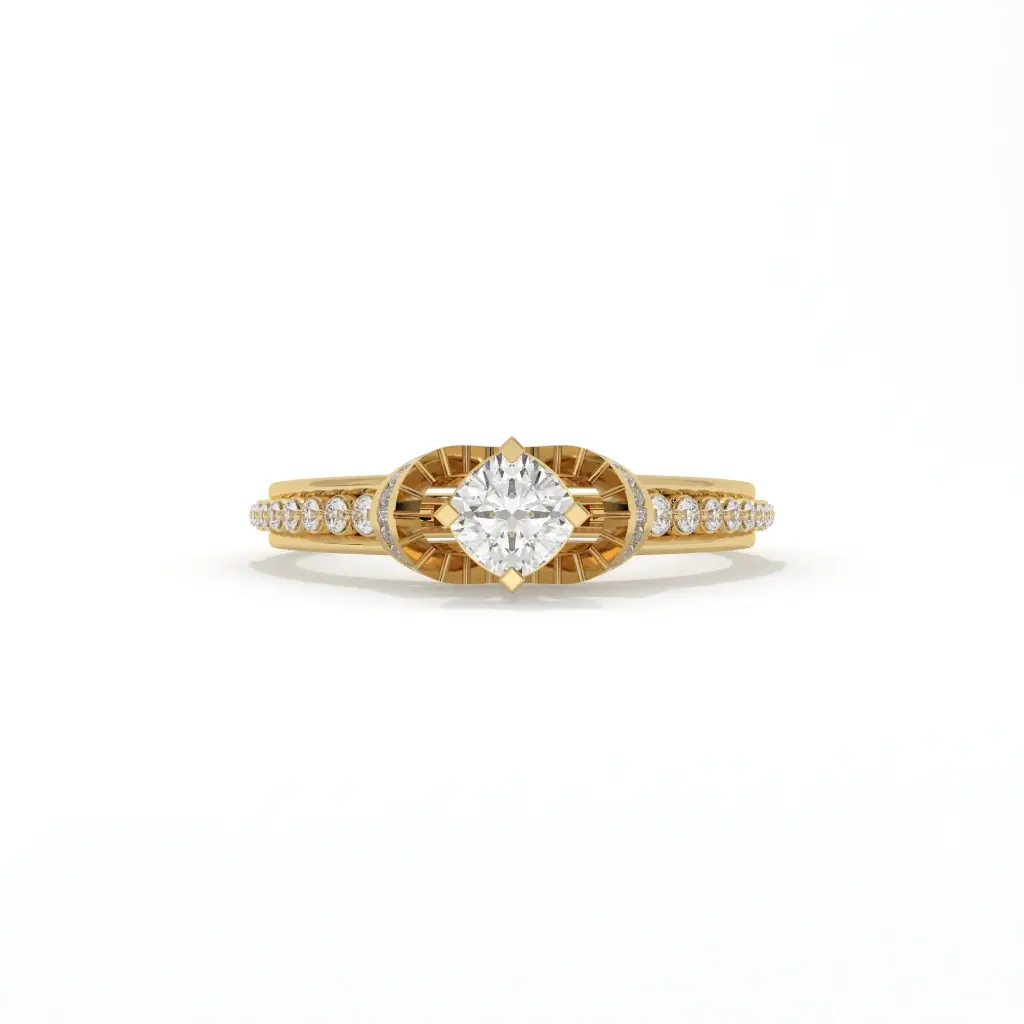 Starlight Mirage Round-Cut Ring 