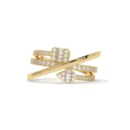 Twilight Layers Diamond Ring  (LAB GROWN, 18K YELLOW GOLD)