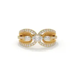 Eternal Embrace Diamond Ring  (LAB GROWN, 18K YELLOW GOLD)